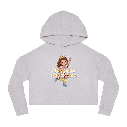 "No Queen Except Me" Cropped Hoodie(Gold)