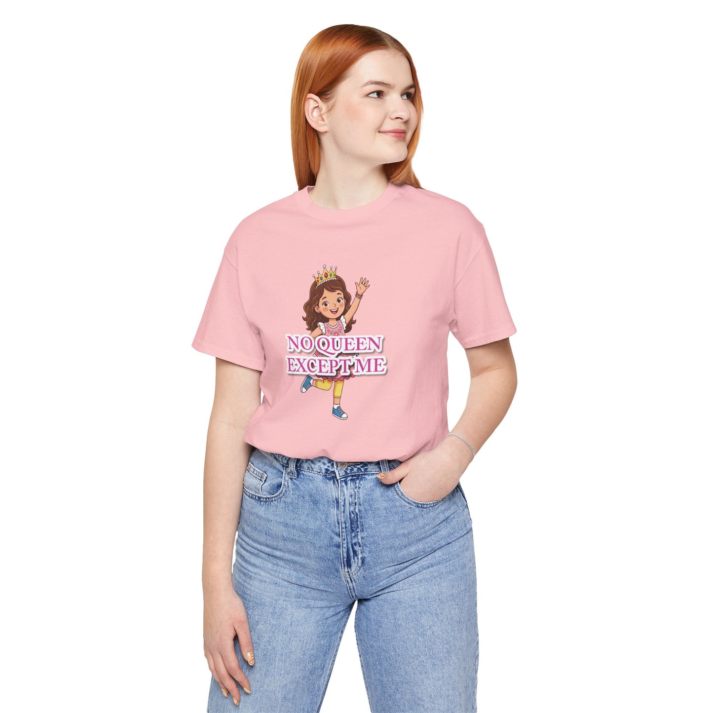 "No Queen Except Me Tee" Girls' T-Shirt(Pink)