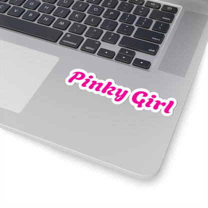 Pegatina troquelada de Pinky Girl