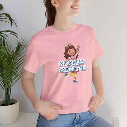 "No Queen Except Me Tee" Girls' T-Shirt(Blue)