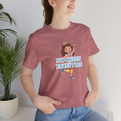 "No Queen Except Me Tee" Girls' T-Shirt(Blue)