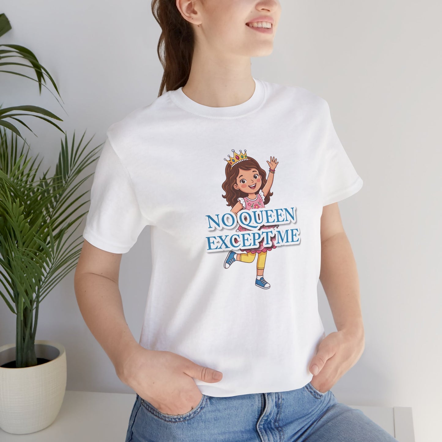 "No Queen Except Me Tee" Girls' T-Shirt(Blue)