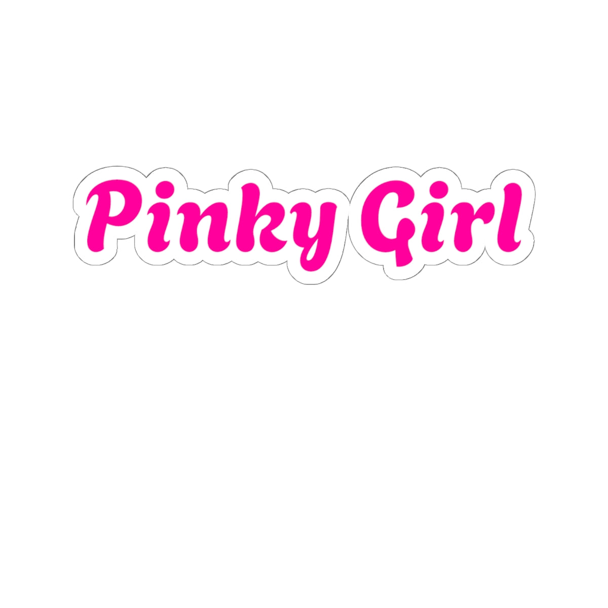 Pegatina troquelada de Pinky Girl
