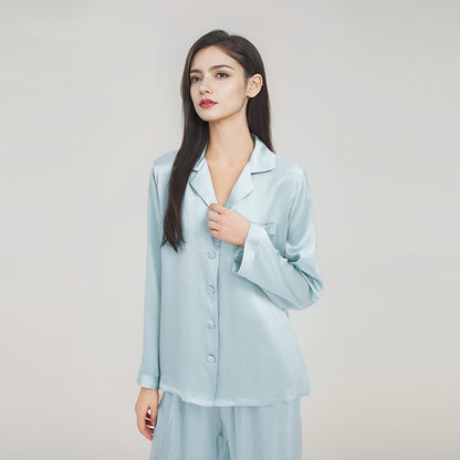 Silk Homewear Spring And Autumn New Long Sleeve Women's Pajama Suit