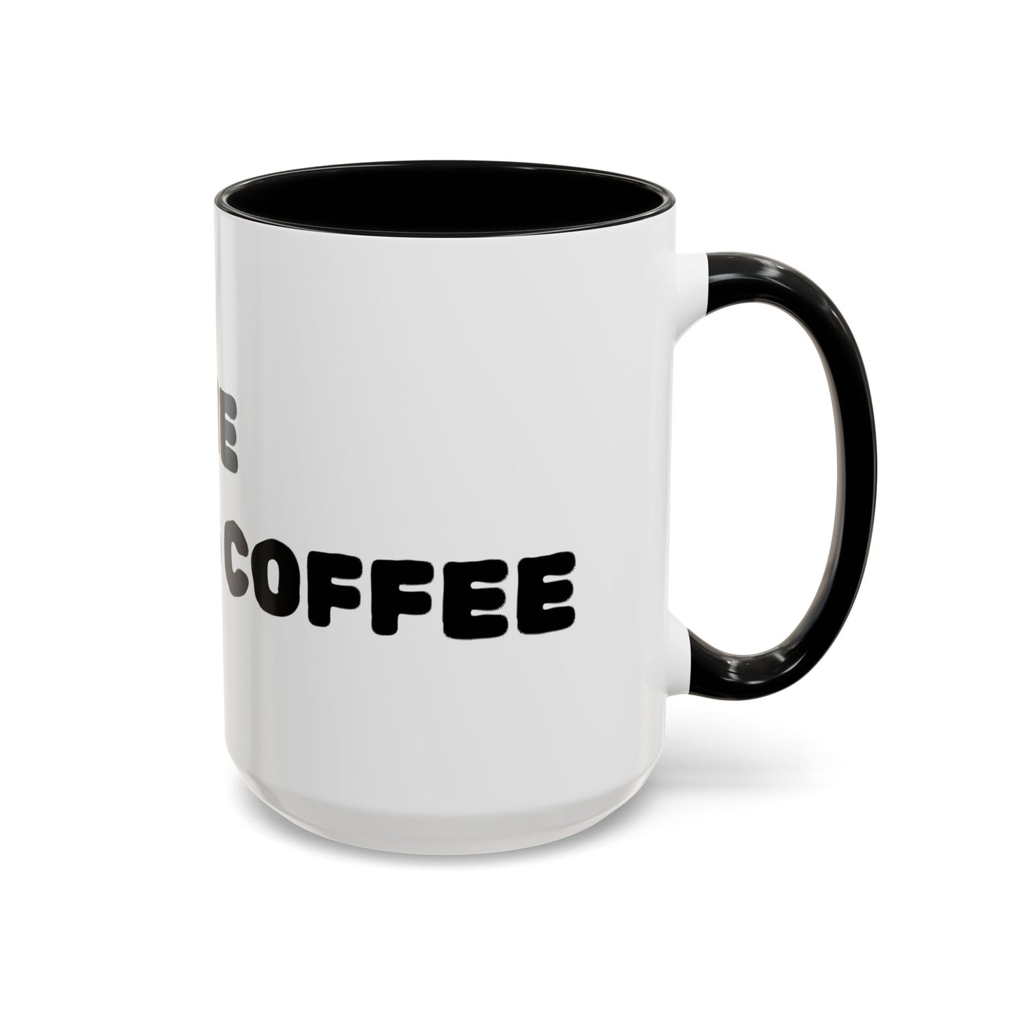 'The Morning Coffee' Black-Trim Ceramic Mug (11/15 oz)