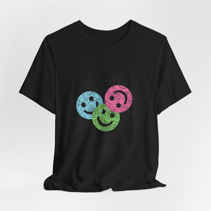 Floral Yarn Bouquet Colorful Knitting Flowers T-Shirt