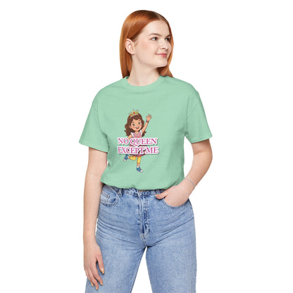 "No Queen Except Me Tee" Girls' T-Shirt(Pink)