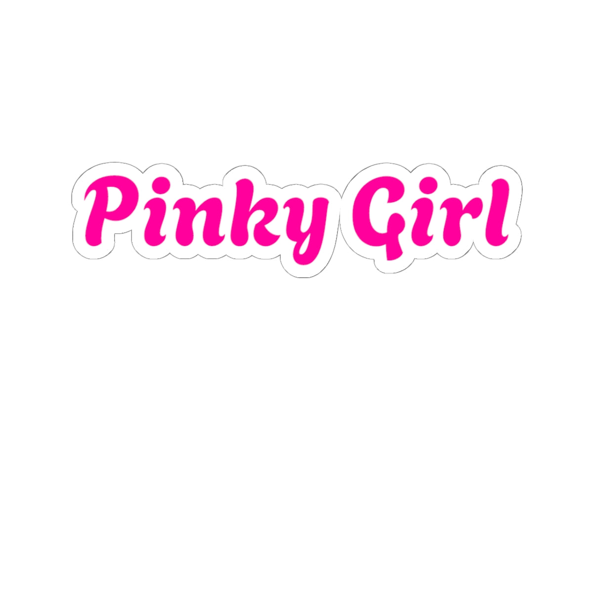 Pegatina troquelada de Pinky Girl