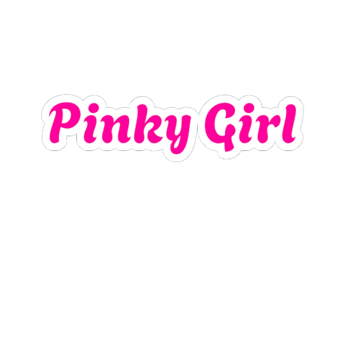 Pegatina troquelada de Pinky Girl