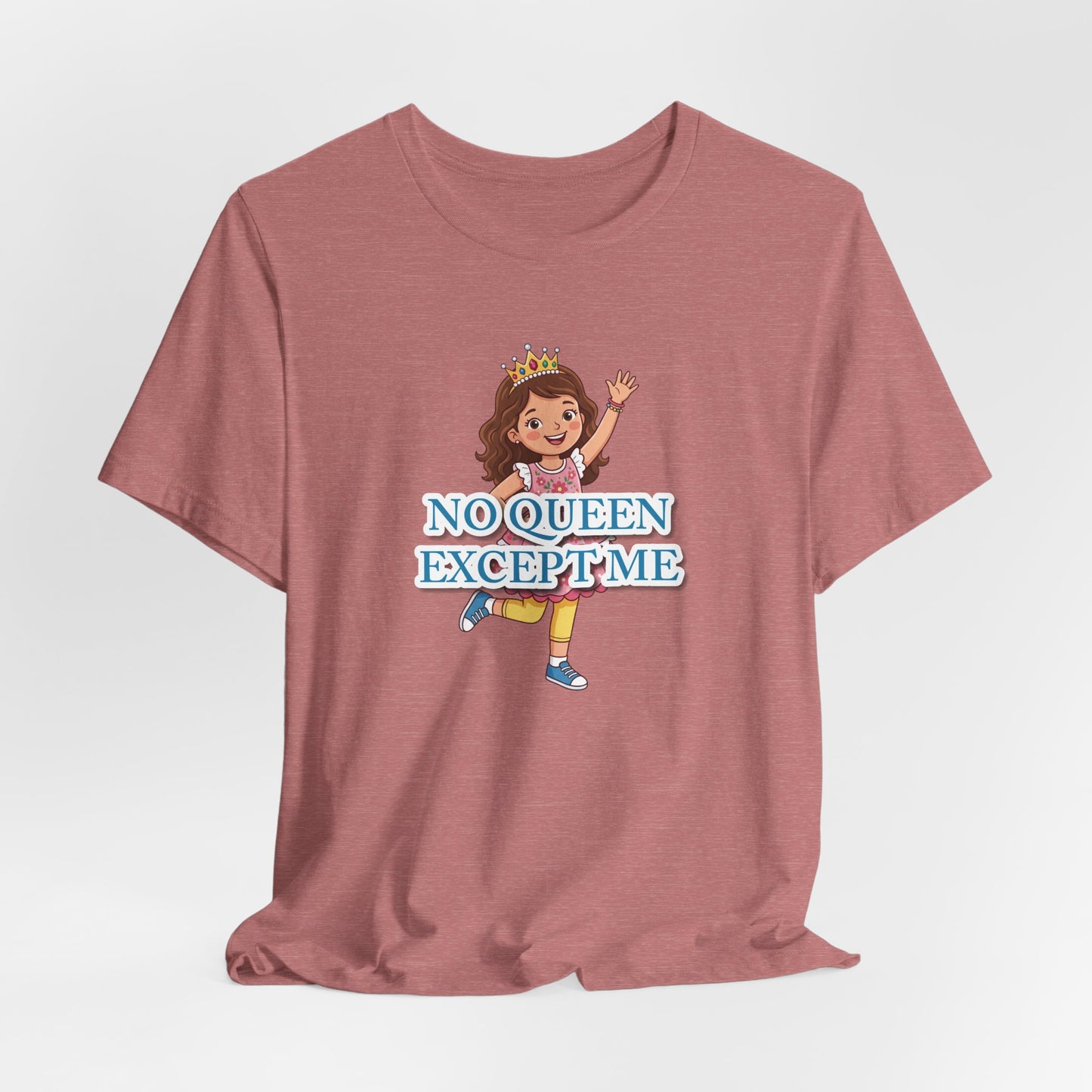 "No Queen Except Me Tee" Girls' T-Shirt(Blue)