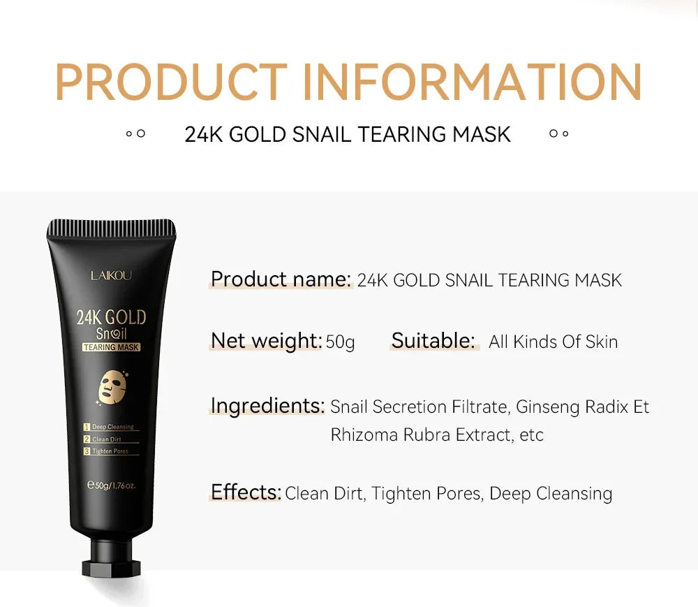 Gold Snail Peel Off Mask