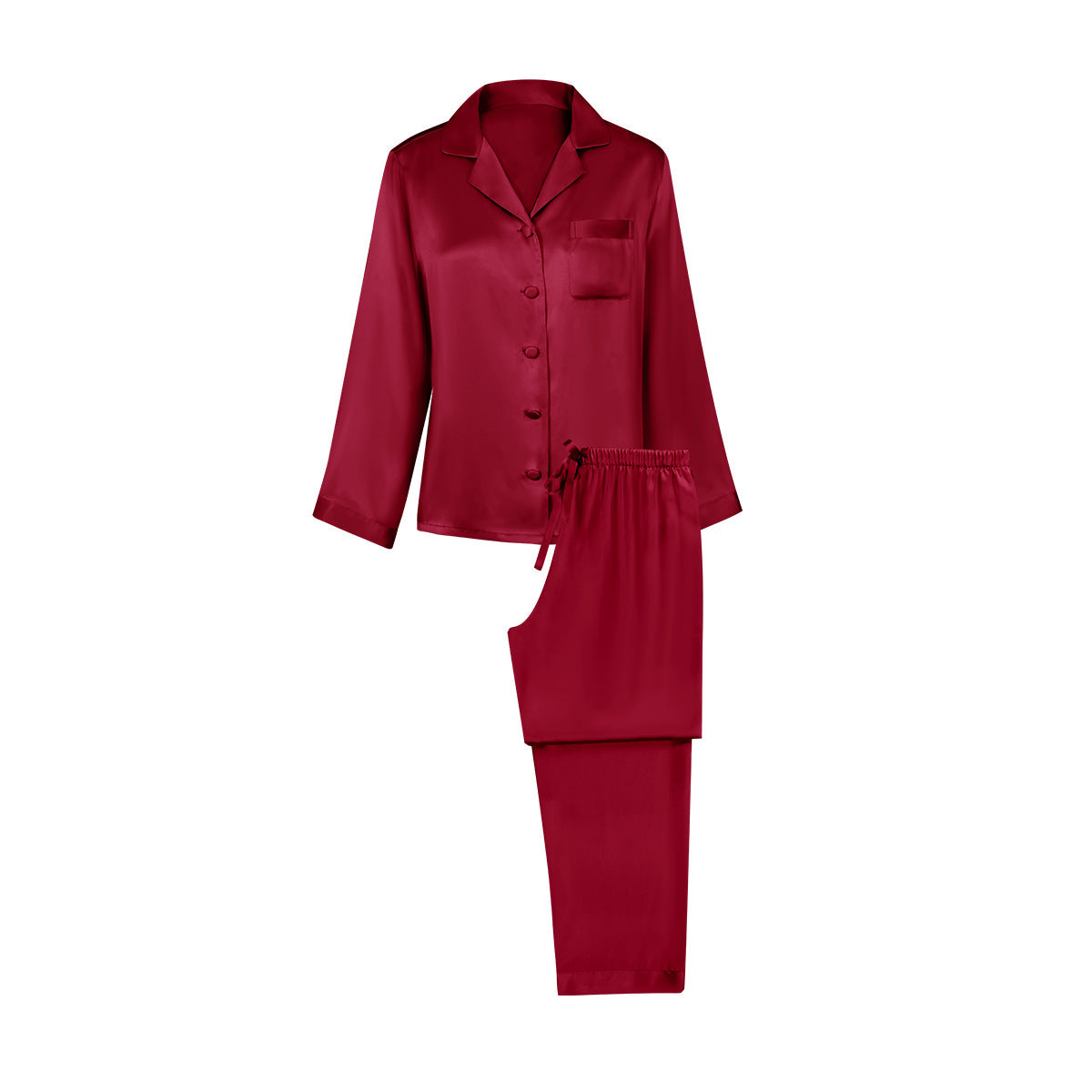 Silk Homewear Spring And Autumn New Long Sleeve Women's Pajama Suit