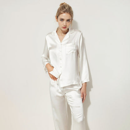 Silk Homewear Spring And Autumn New Long Sleeve Women's Pajama Suit