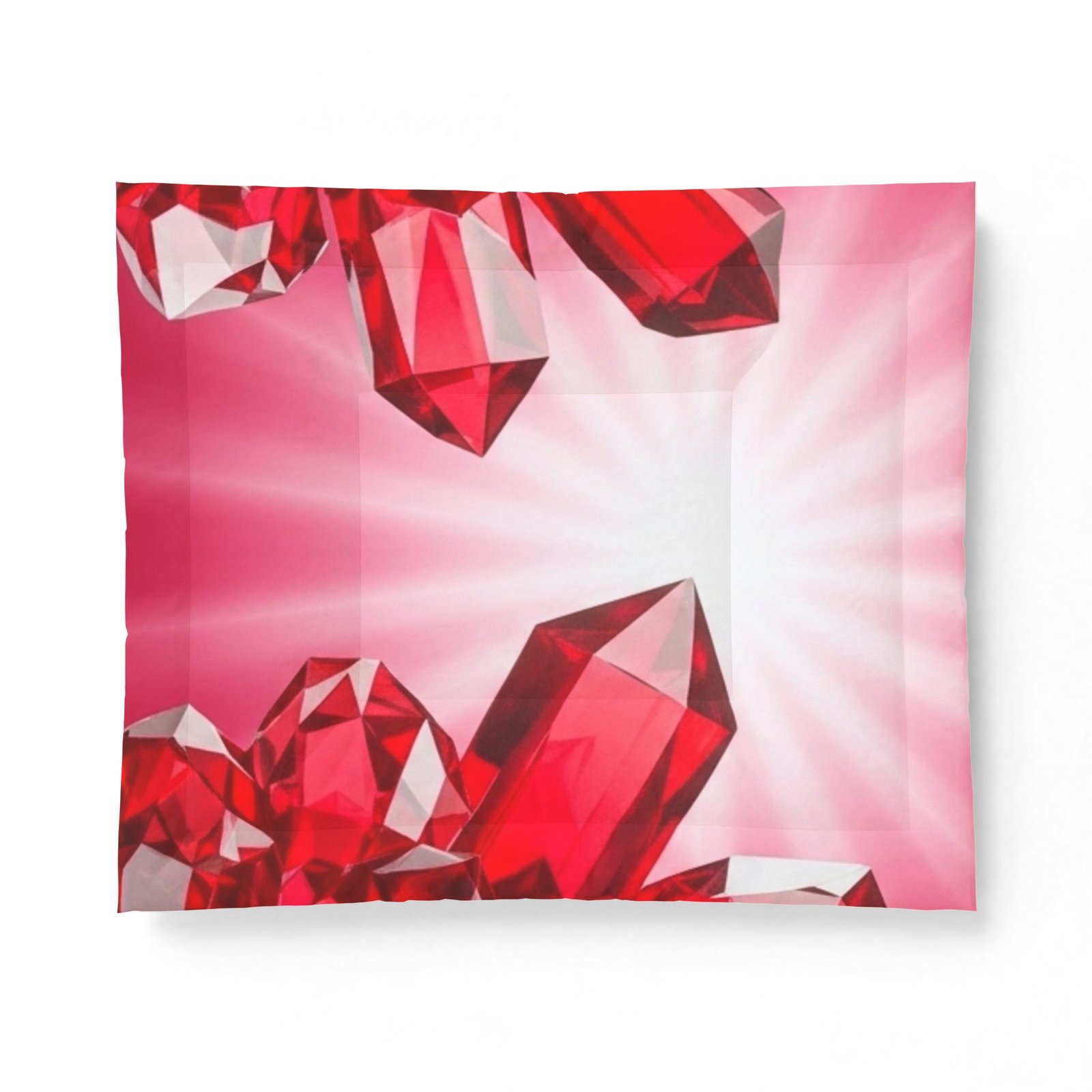 Red Crystal Heart Cotton Comforter