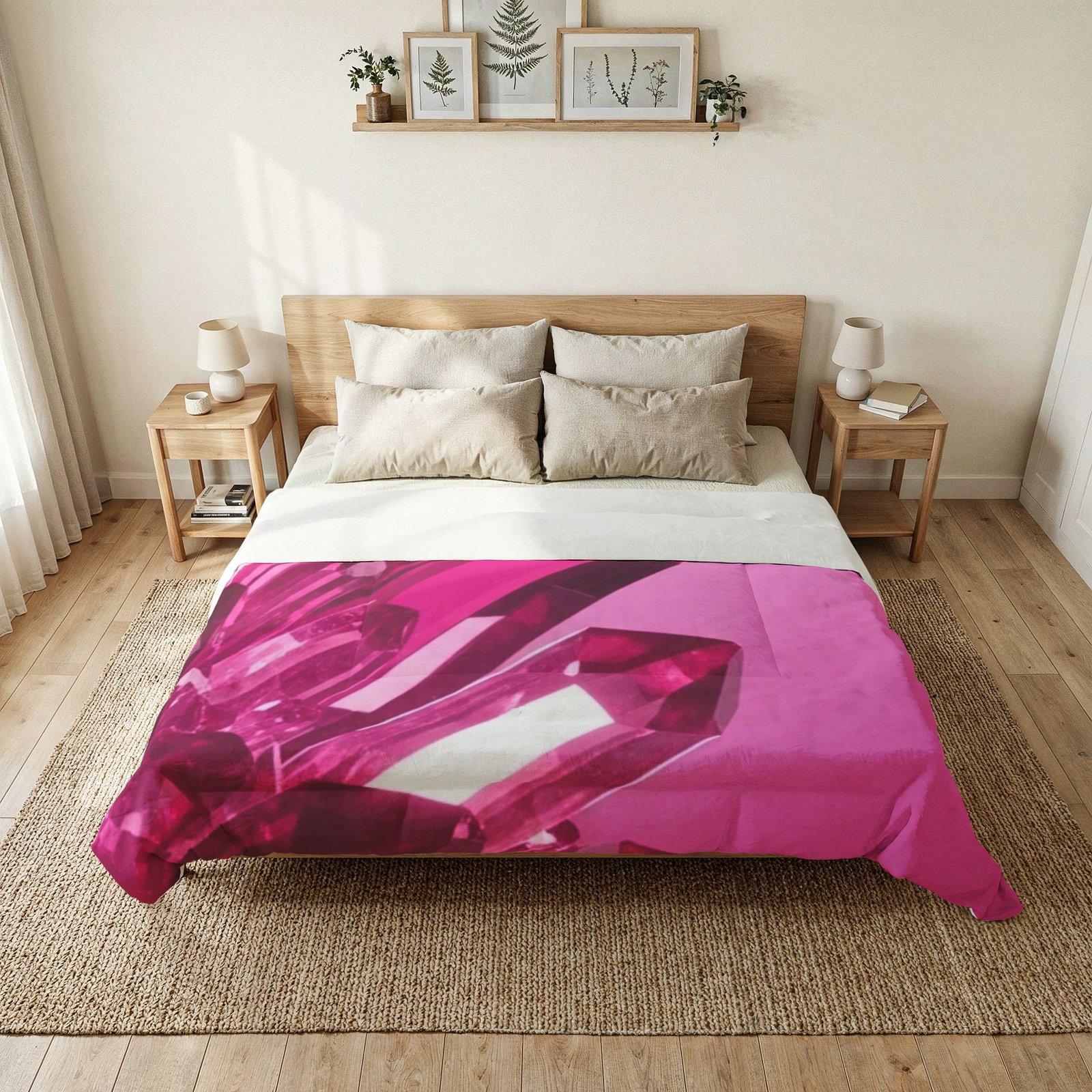 Pink Crystal Cotton Comforter